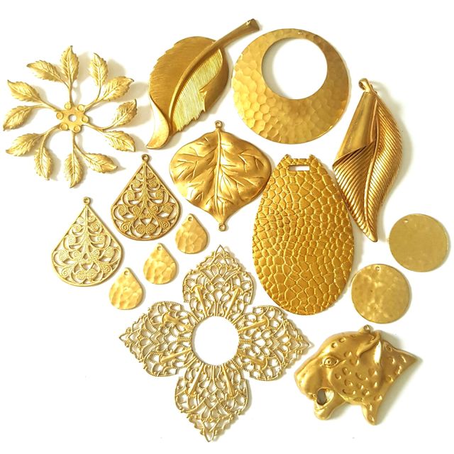 Charms + Brass Stampings
