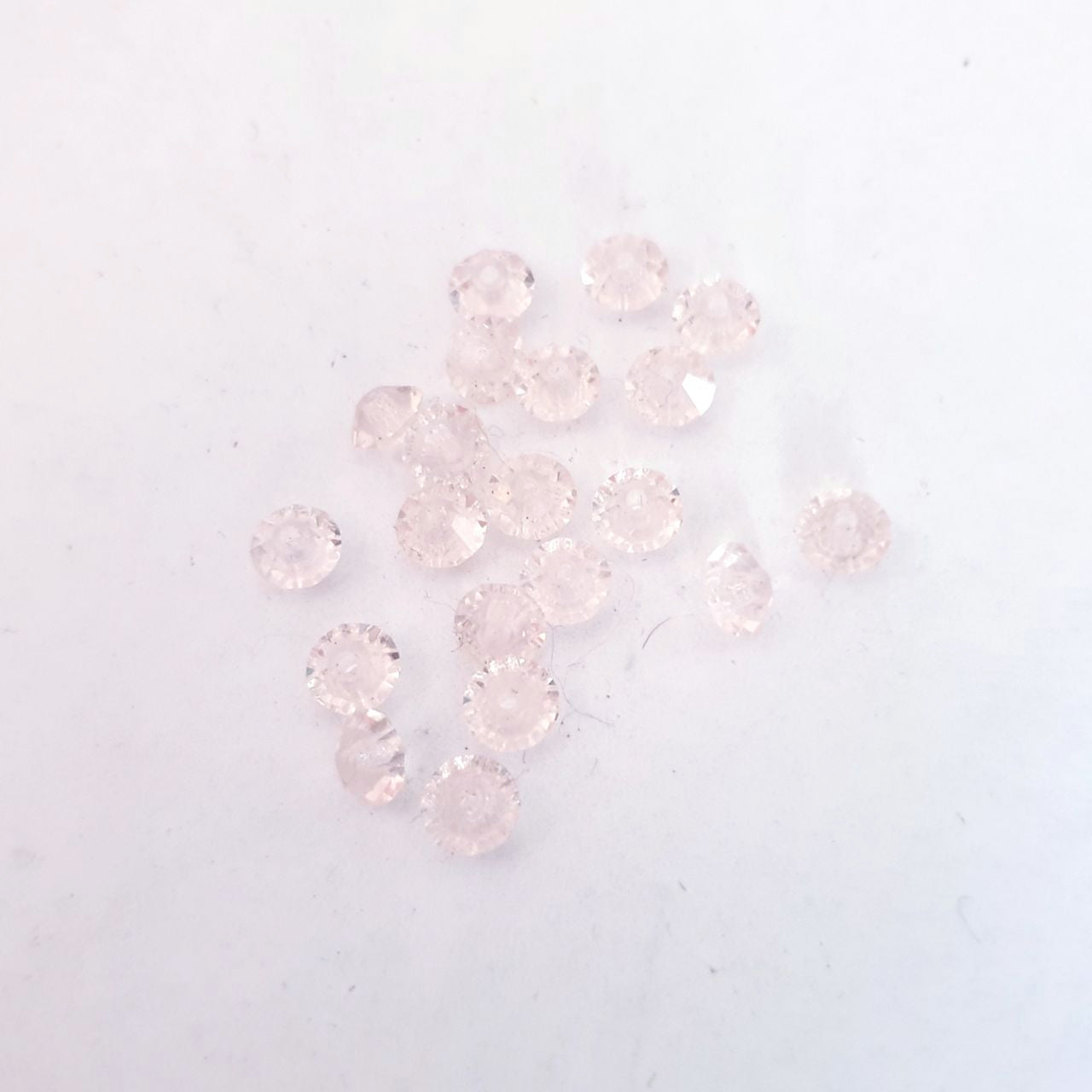 Machine Cut Czech Preciosa Crystal Saucer Spacer 5x3mm Rosaline Pink