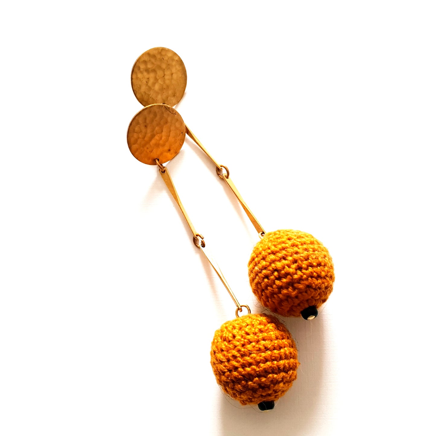 Hammered Brass Stamping Round Flat Disc 18mm