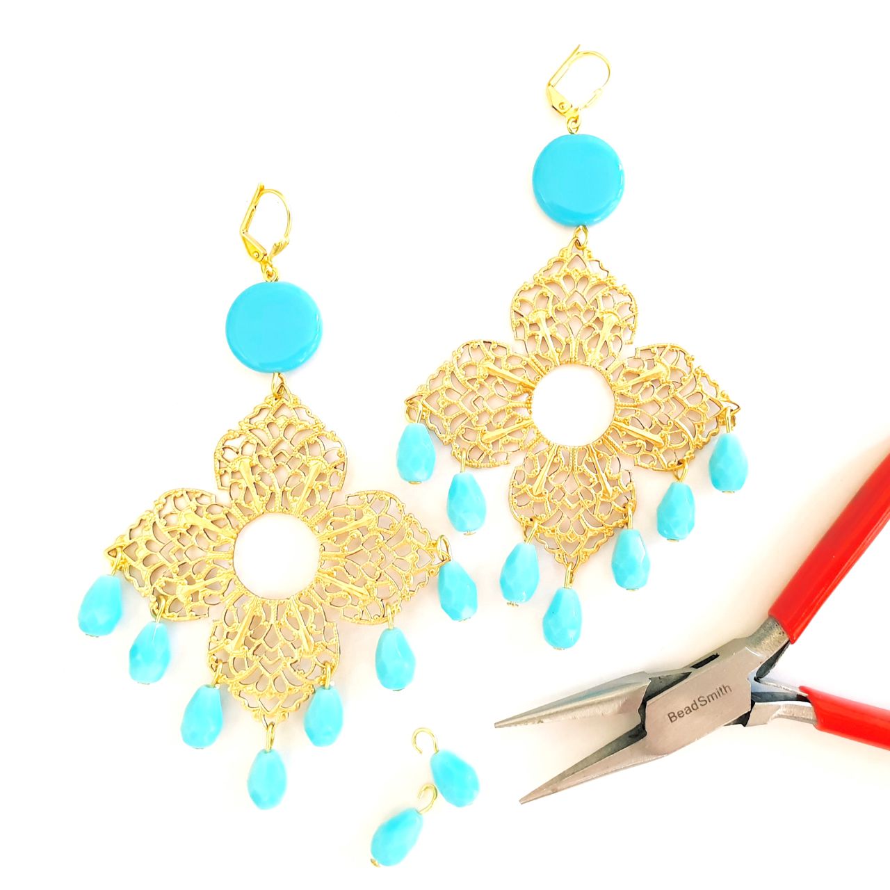 Filigree Medina Brass Stamping 43mm