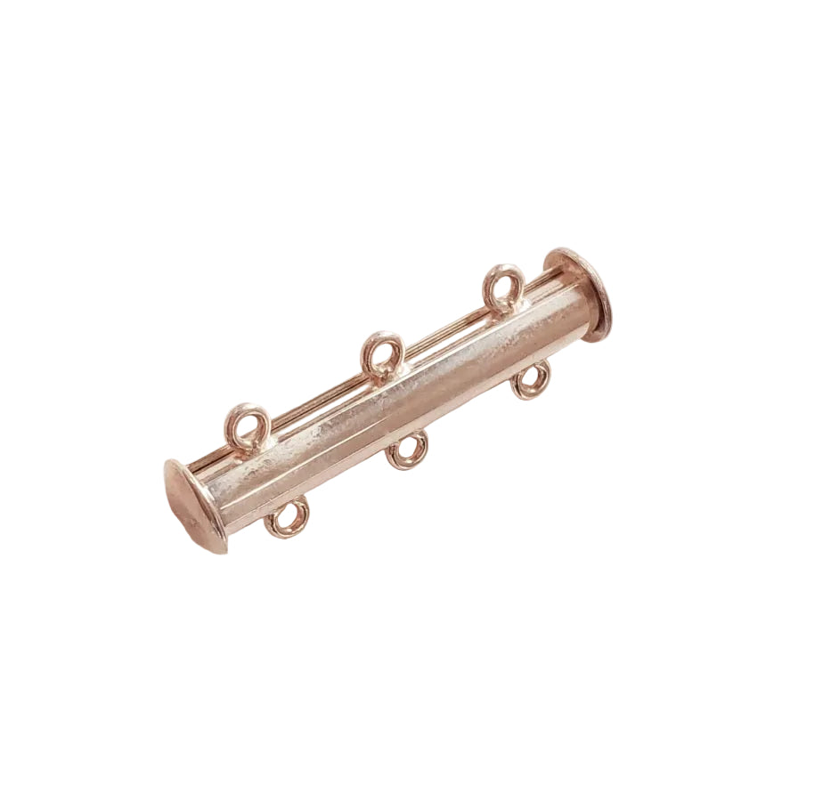 Slider Clasp 3 Strand 3 Loop 33mm Sterling Silver
