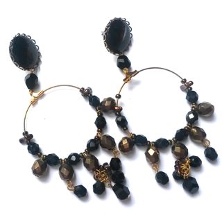 Cabochon Plastic Round 18mm Black Unfoiled Low Dome