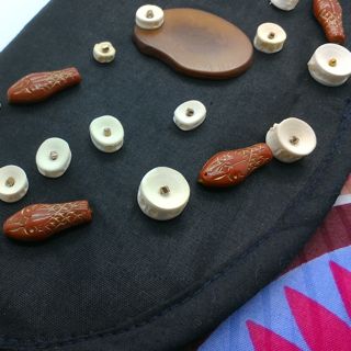Tagua Nut Button Purple