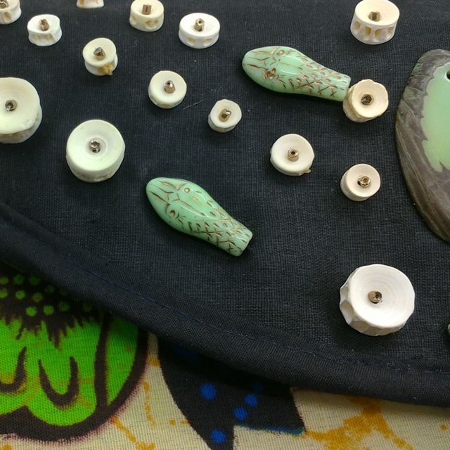 Fish Bone Vertabrae Small Bead