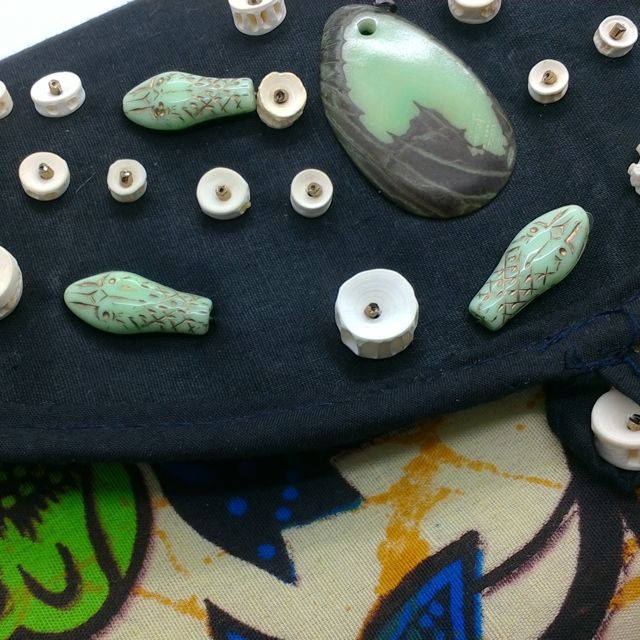 Fish Bone Vertabrae X Large Bead