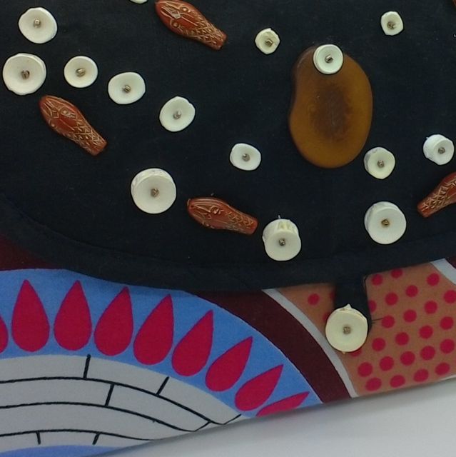 Fish Bone Vertabrae Large Bead