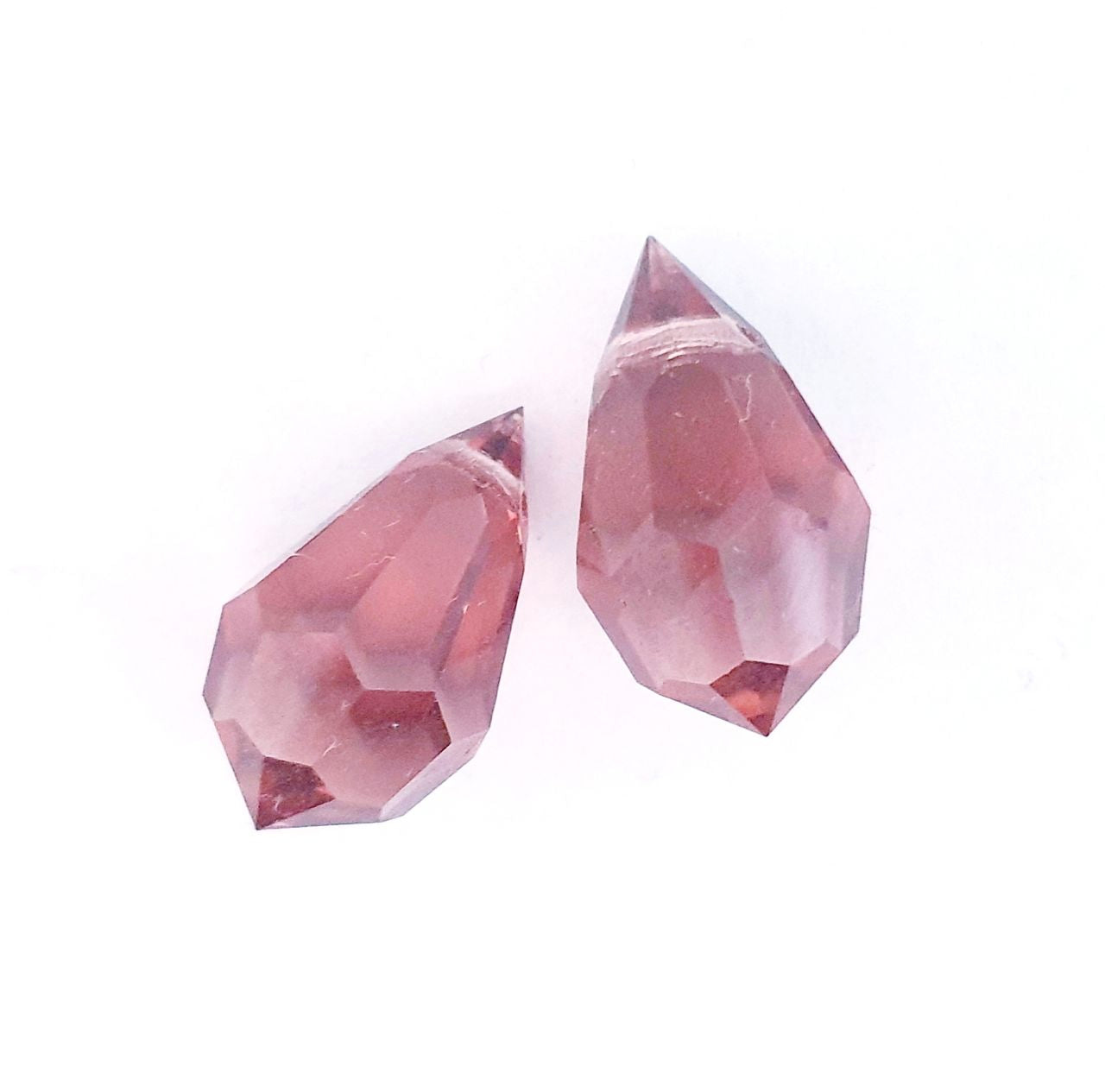 Machine Cut Czech Preciosa Drop Burgundy 22x12mm