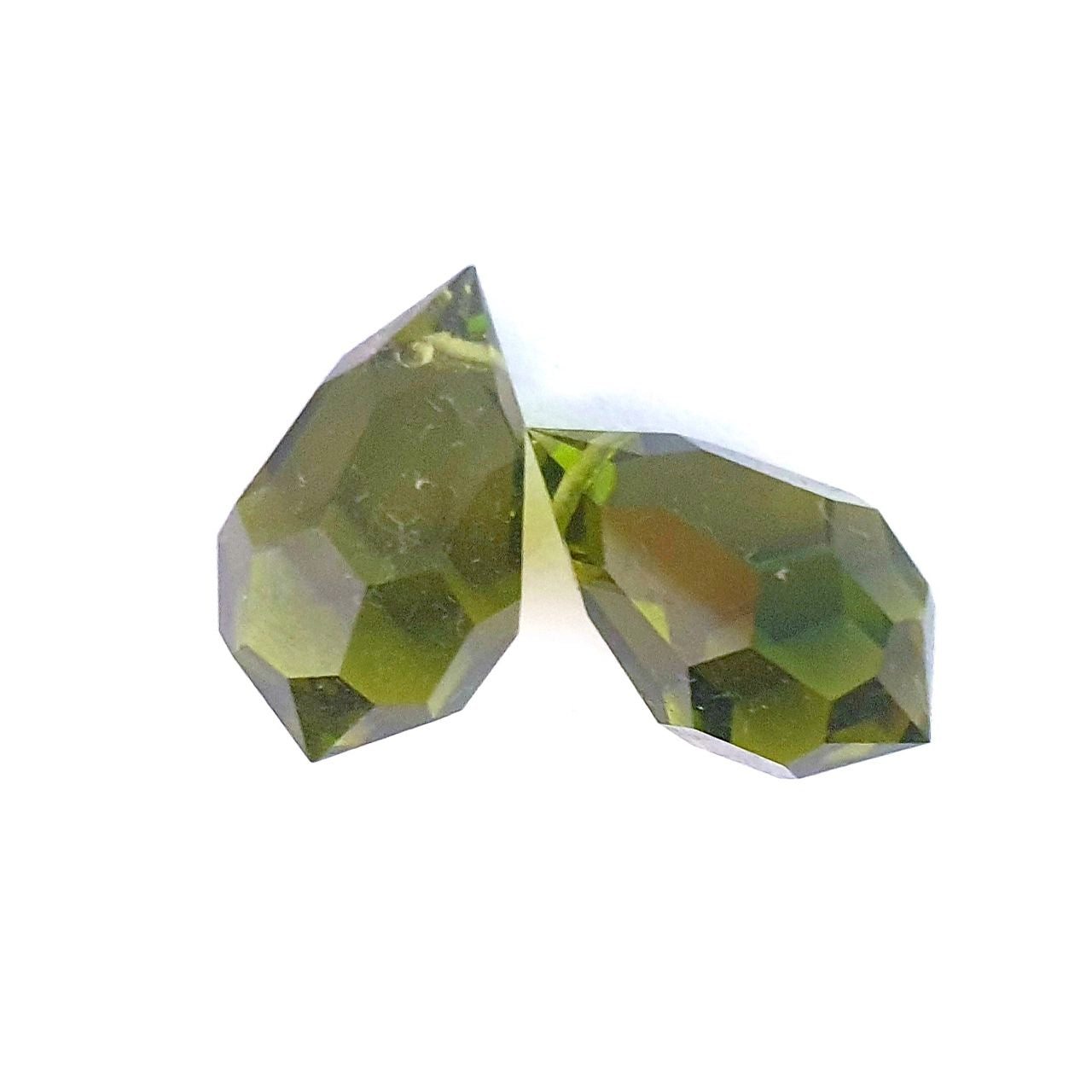 Machine Cut Czech Preciosa Drop Olive 20x12mm