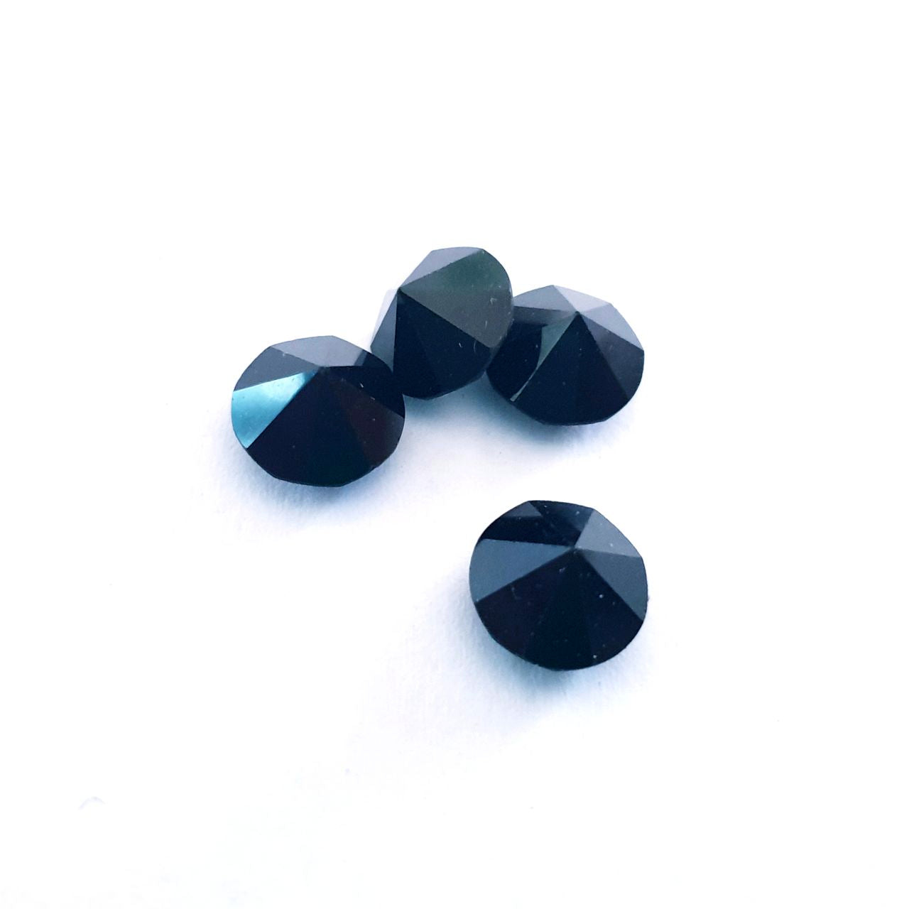 Pointed Back Swarovski Crystal Chaton Round Black SS45 10mm