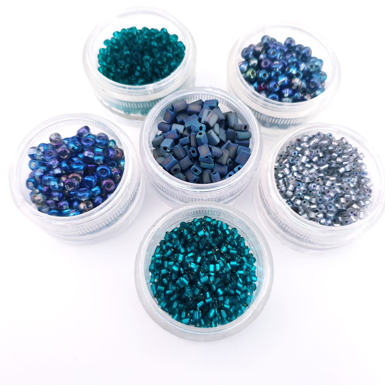 DIY Kit Friendship Beaded Bracelets Purple Teal Makes Twenty