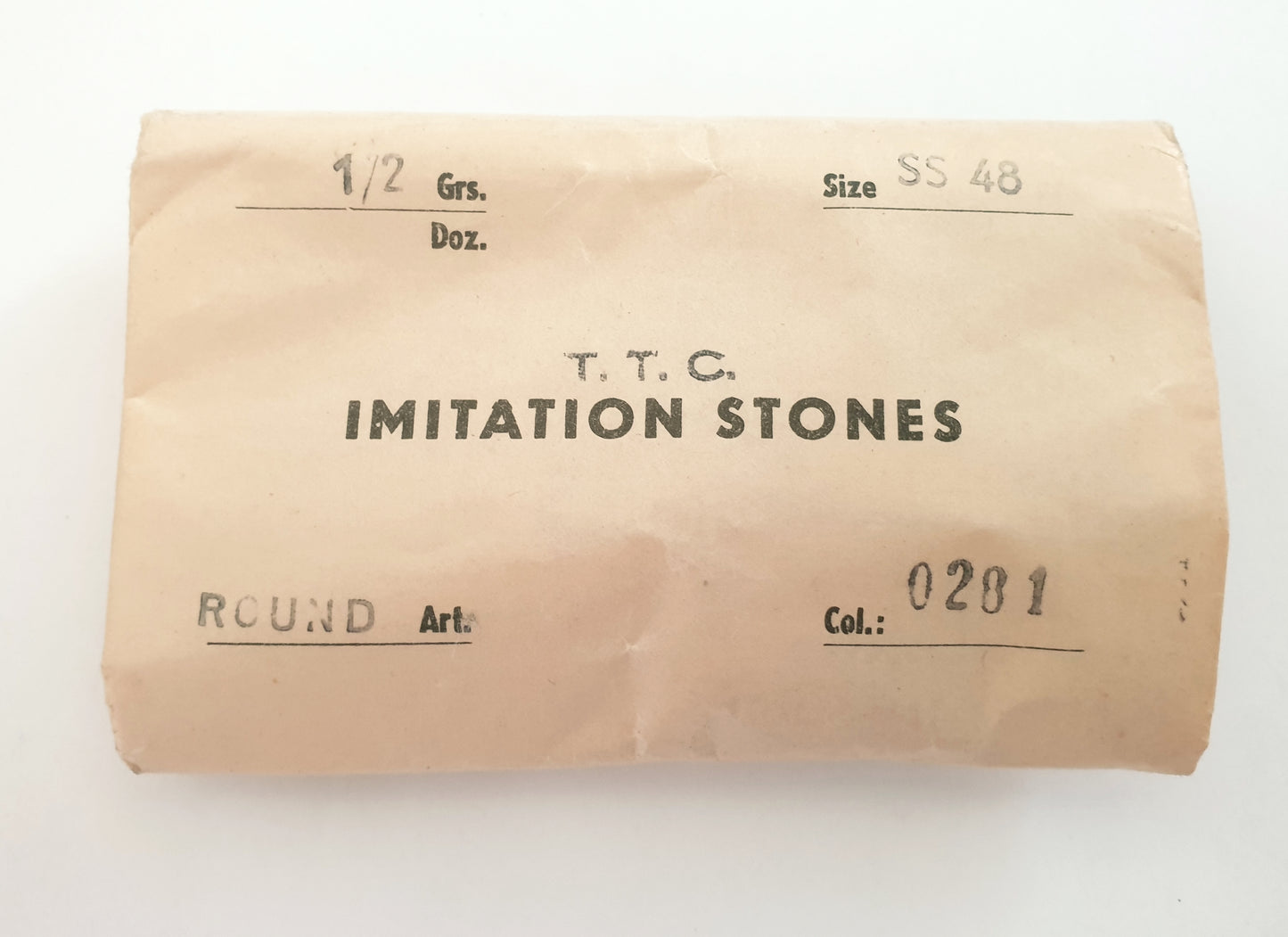 Pointed Back Glass Chaton Round Turquoise Unfoiled SS48 11.5mm