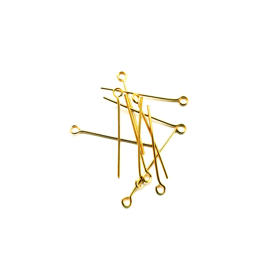 Eye Pin 25mm (1") Gold Plate