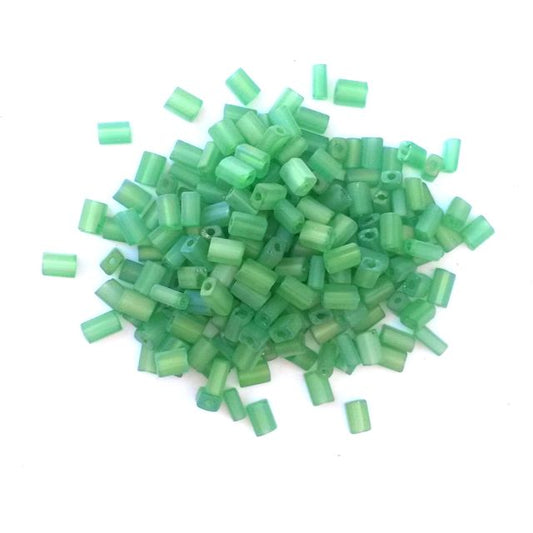 5x3.5mm Green Matt AB Mint Oblong