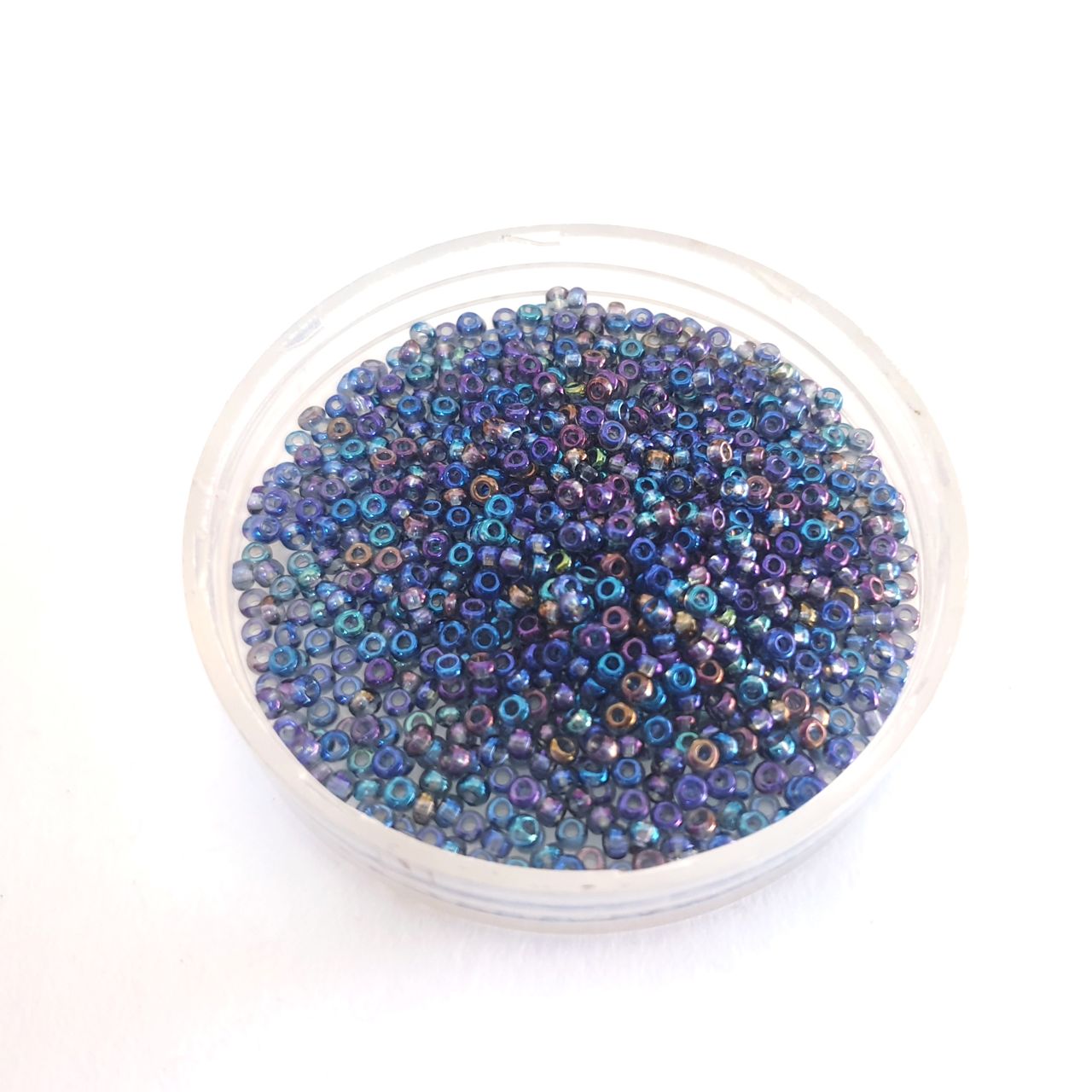 11 0 Czech Seed Bead AB Grey