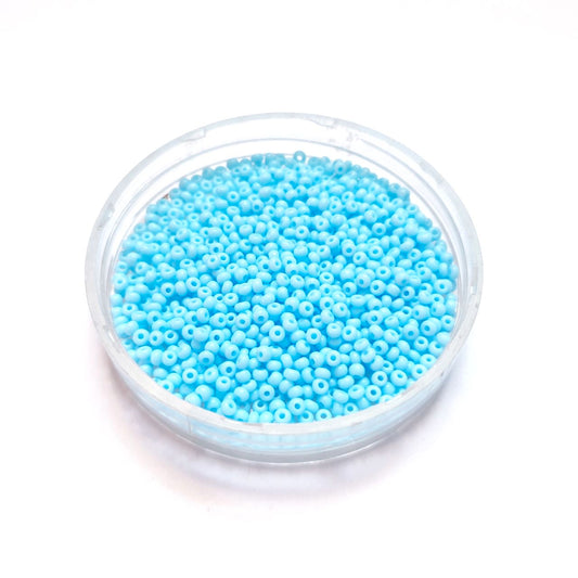 11 0 Czech Seed Bead Turquoise Light Opaque