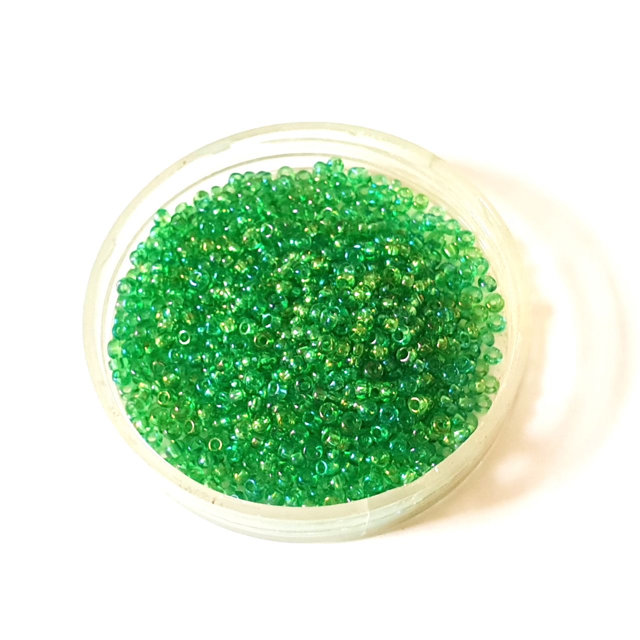 11 0 Czech Seed Bead Green Lime AB