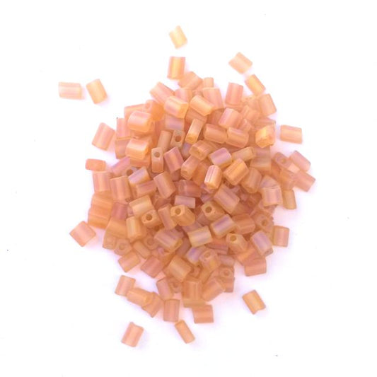 5x3.5mm Topaz Matt AB Oblong Czech Bead