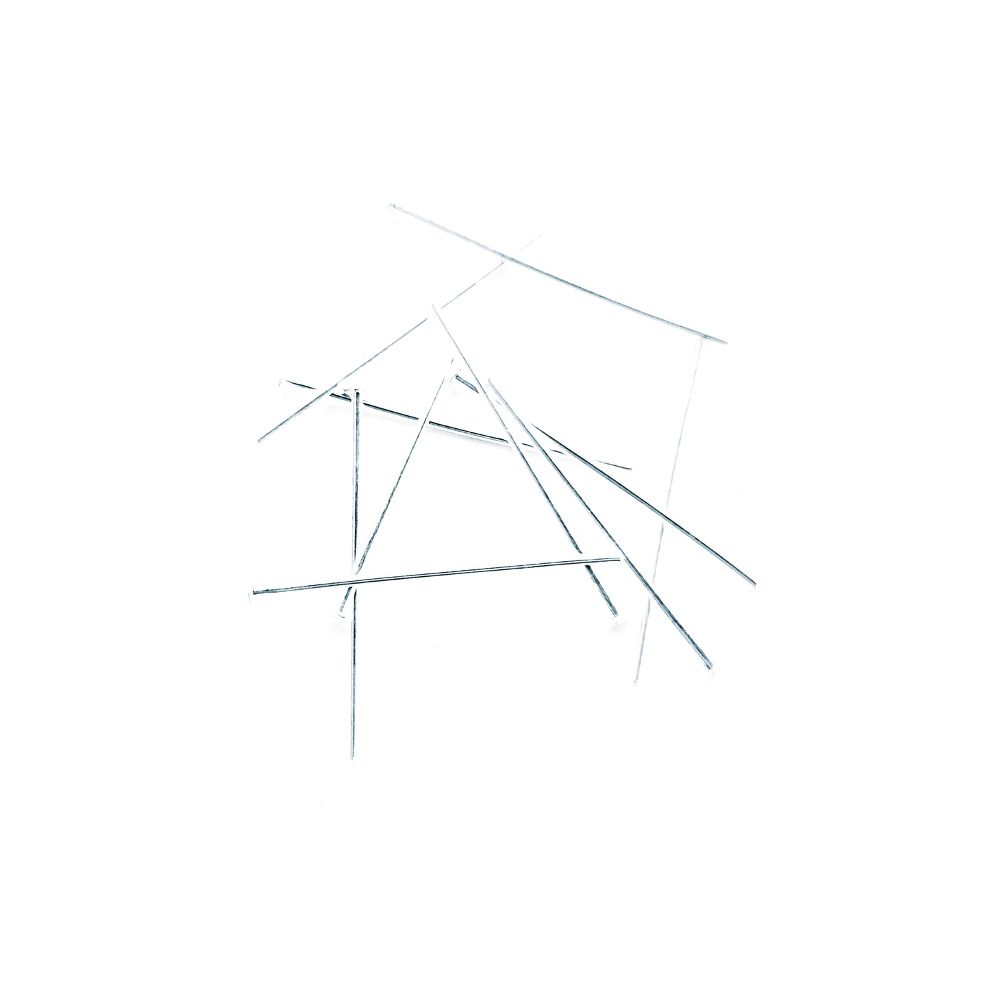 Head Pin 25mm (1") Silver Plate