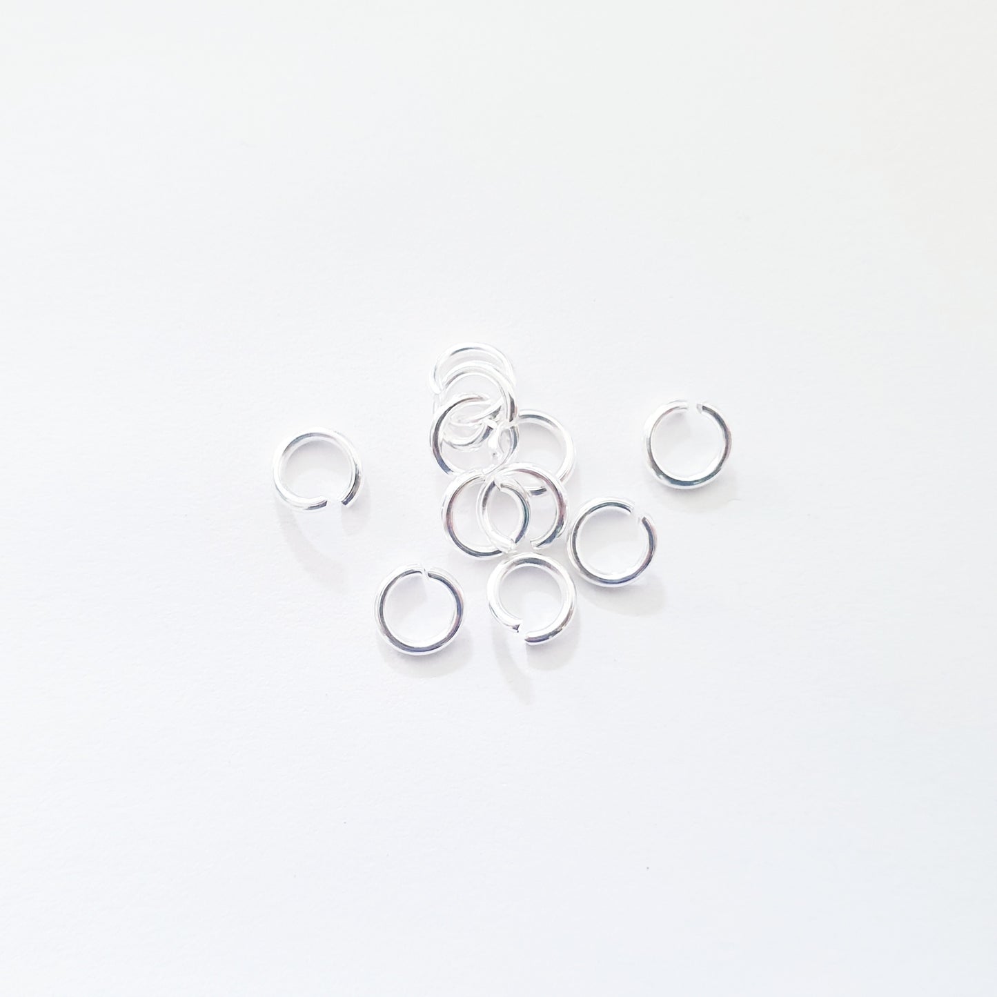 Jump Ring Round 7mm Silver Plate Thick