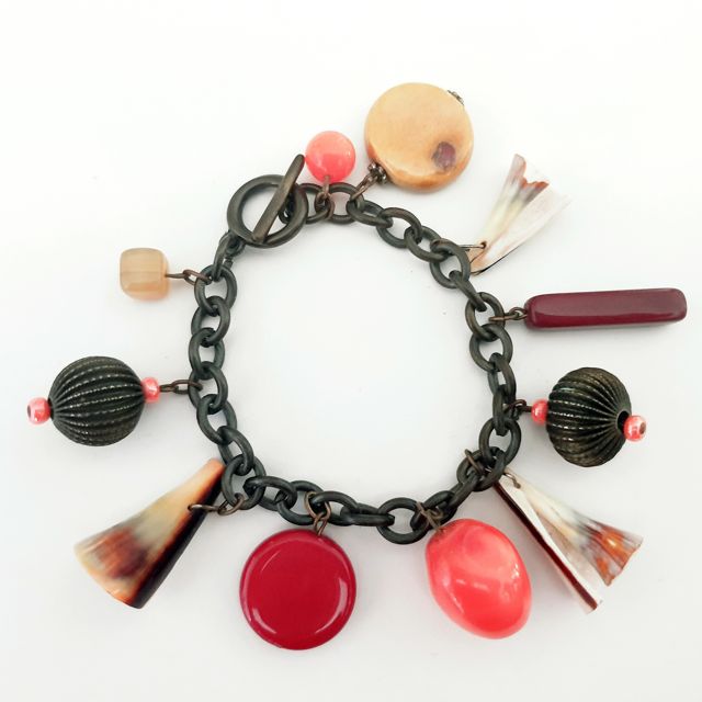 DIY Charm Bracelet Coral Depths
