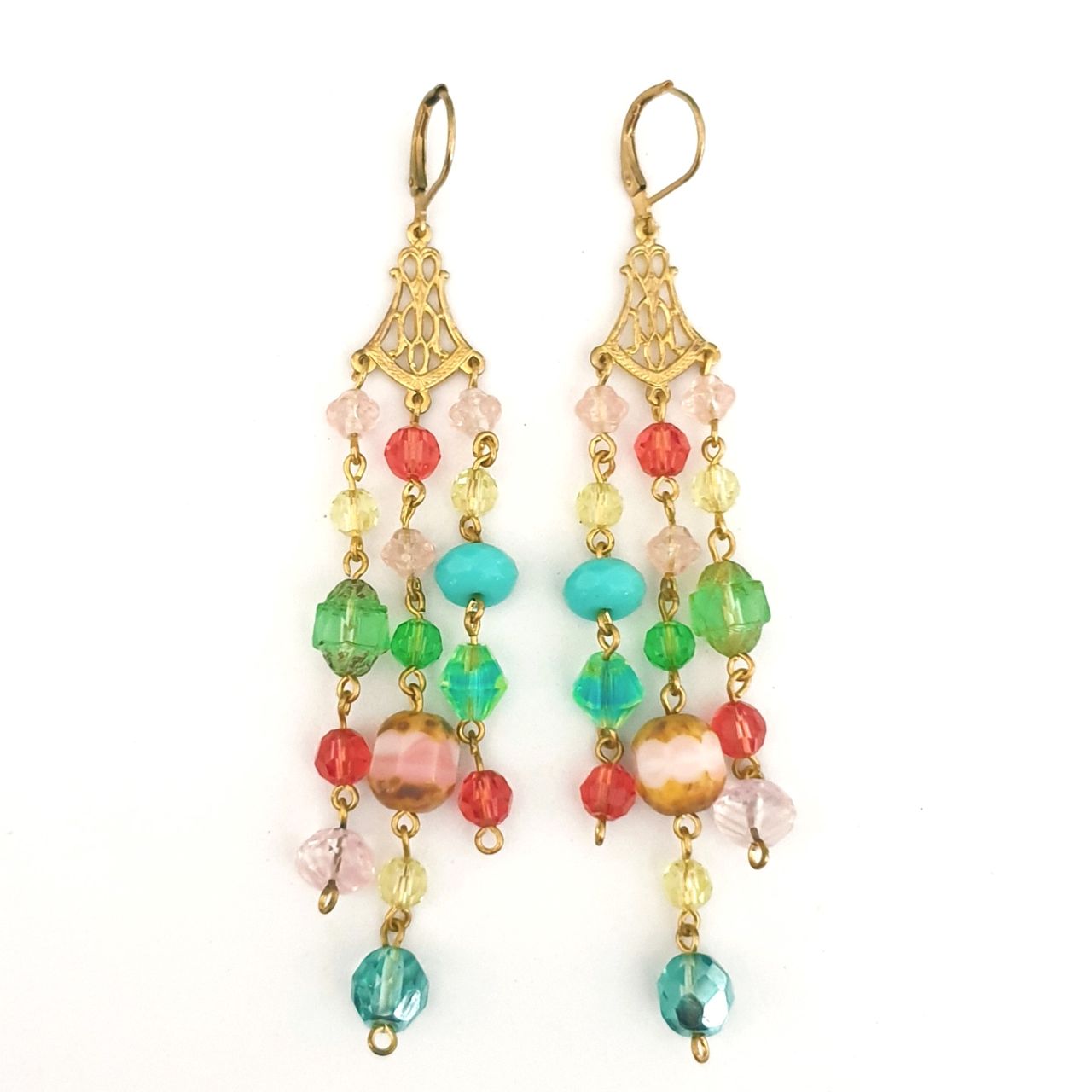 DIY Earring Spring Chandelier Earrings