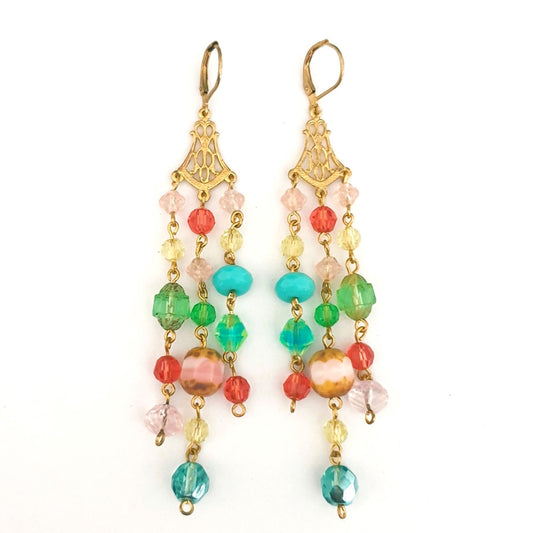 DIY Earring Spring Chandelier Earrings