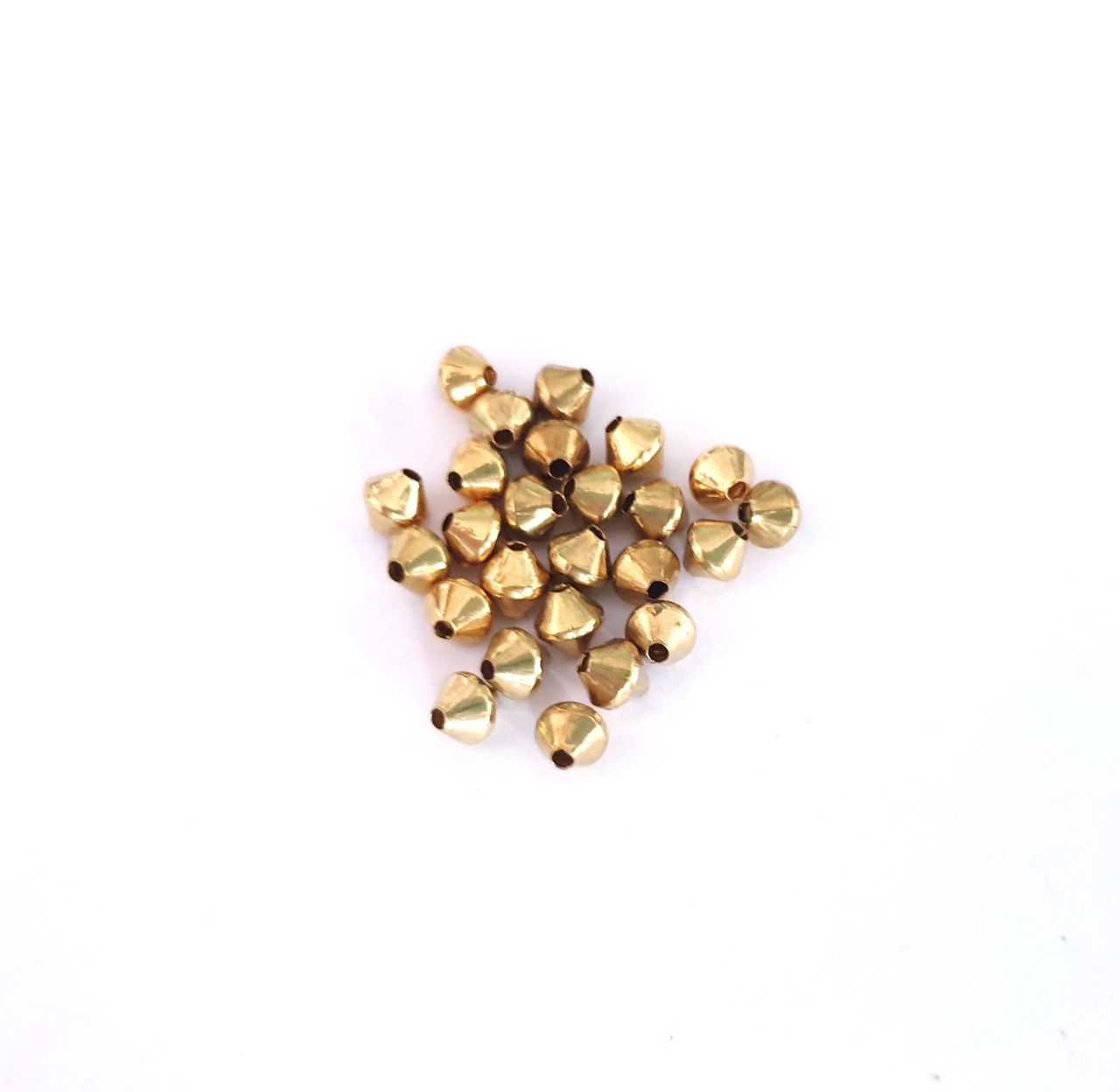 Brass Bead 4.75mm Small Bicone