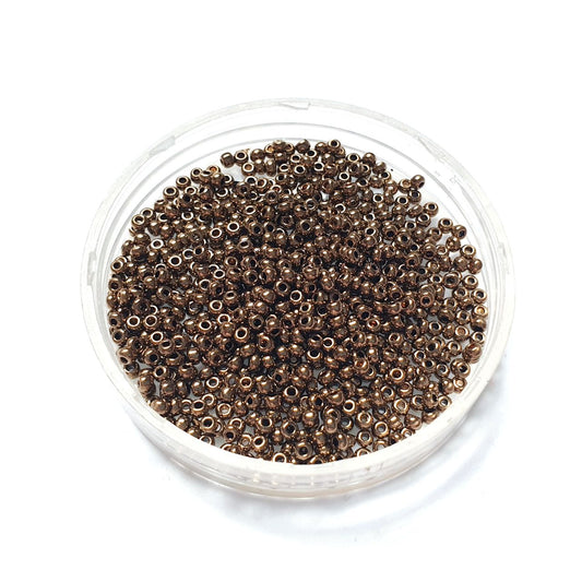 11 0 Czech Seed Bead Metallic Bronze