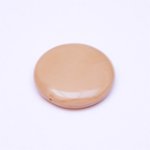 Coin 28mm Camel Opaque Czech Glass Bead