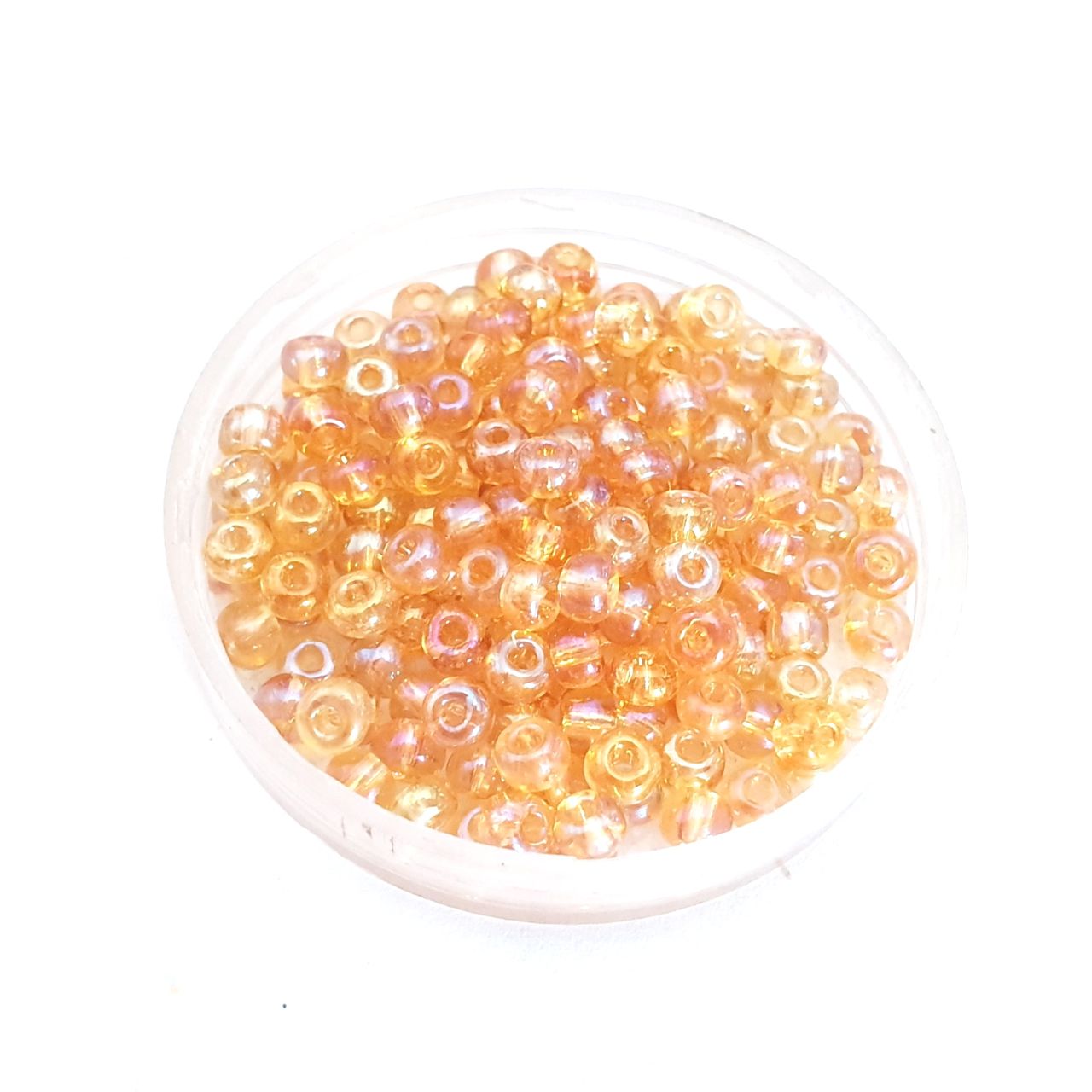 5 0 4.5mm Topaz AB Czech Seed Bead