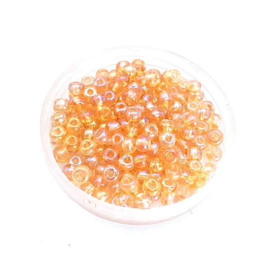 5 0 4.5mm Topaz AB Czech Seed Bead