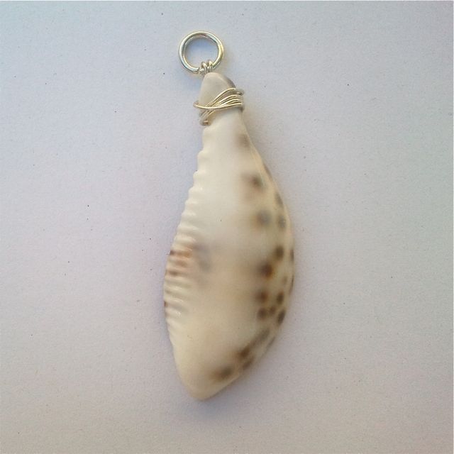 Boho Bead Link Wrapped Cowrie Shell