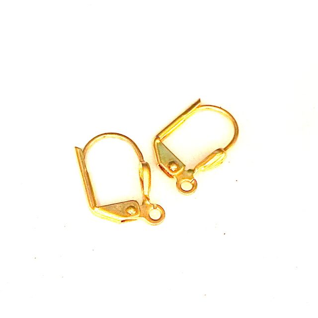 Build Your Own Jewellery Continental Hook 13mm Fancy Brass