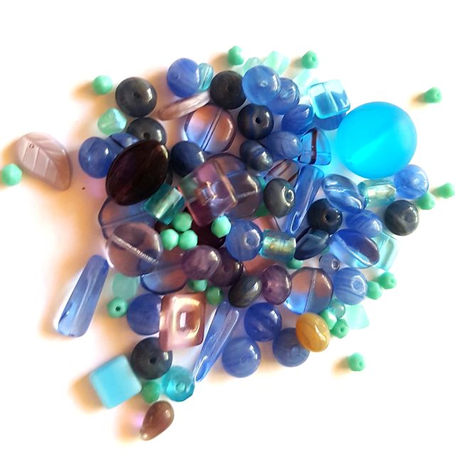 Czech Pressed Glass Bead Mix Regal