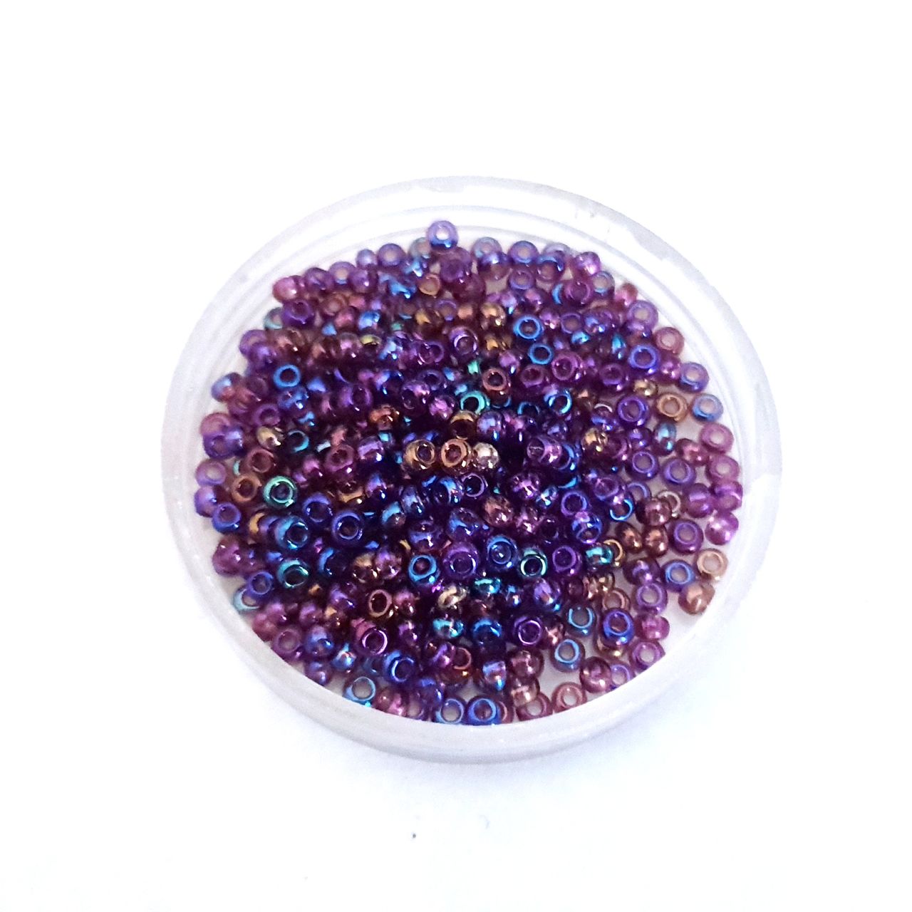 8 0 Czech Seed Bead Amethyst AB