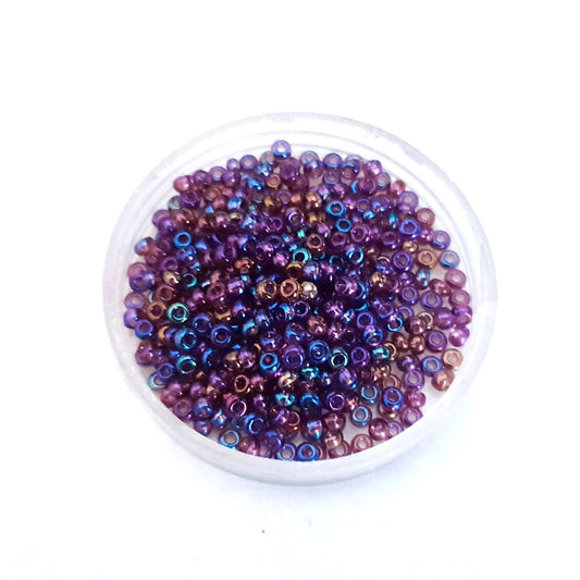 8 0 Czech Seed Bead Amethyst AB