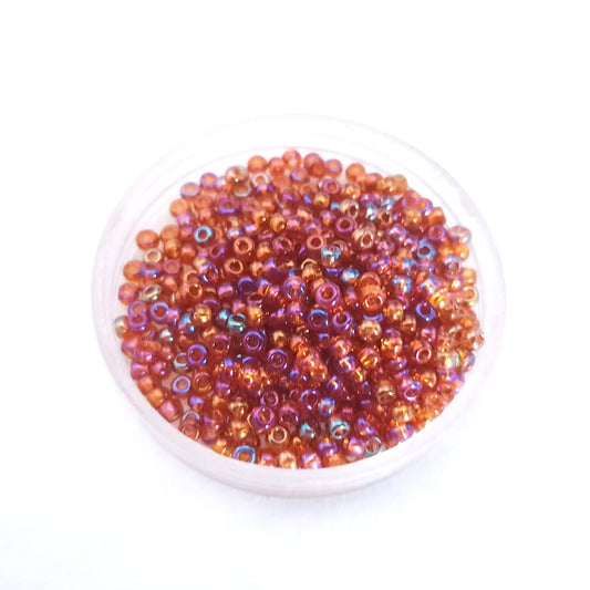 8 0 Czech Seed Bead Topaz AB
