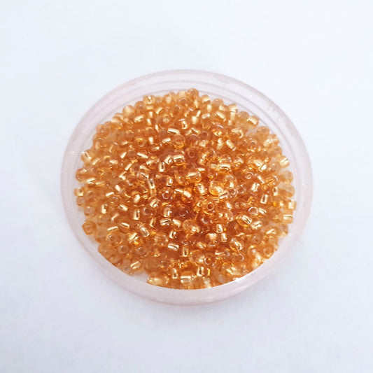 8 0 Czech Seed Bead Gold Silverlined