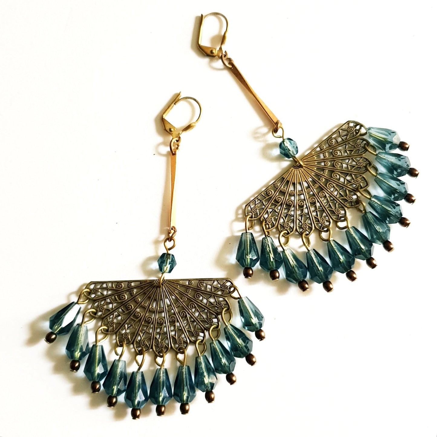DIY Earring Cleopatra Filigree Chandelier Montana with Bonus Step by Step Video Tutorial