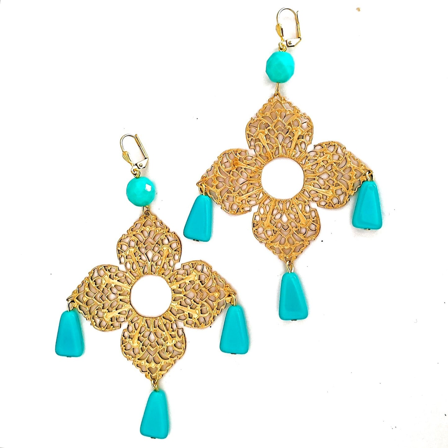 DIY Earring Boho Fringed Medina Turquoise Kit with Bonus Step by Step Video Tutorial