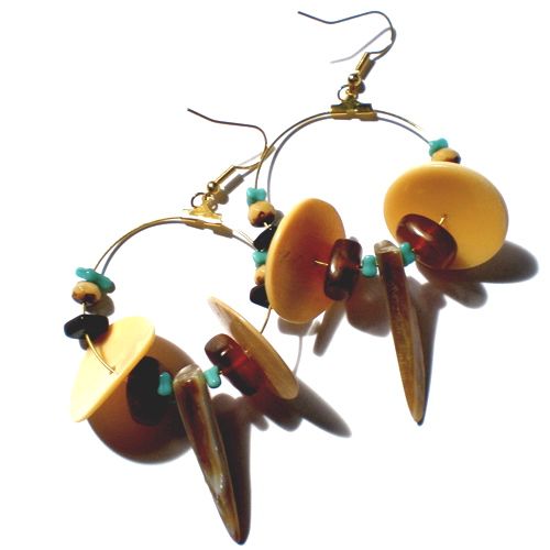 DIY Kit Earrings Tribal Oceania Gypsy