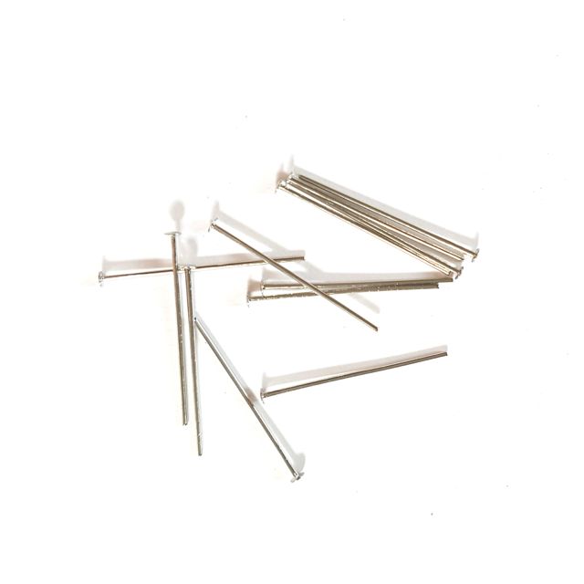 Head Pin 25mm (1") Nickel Colour