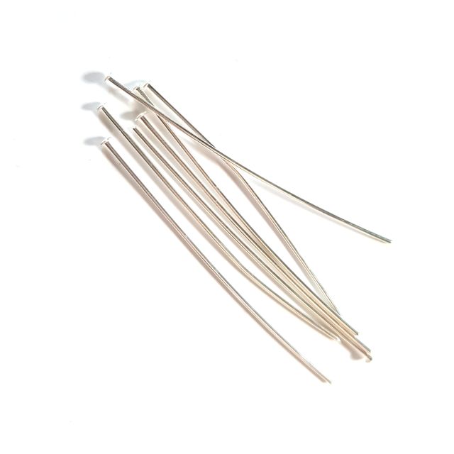 Head Pin 50mm (2') Silver Plate