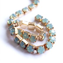 Swarovski Cup Rhinestone Chain Pacific Opal 5mm