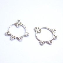 Ear Part Drop w 5 Loops 22mm