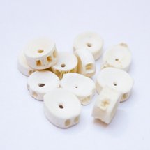 Fish Bone Vertabrae Large Bead