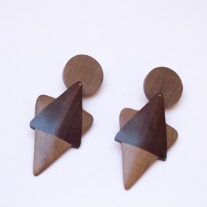 Clip On Double Wooden Spliced Triangle Swivel 1980s