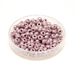 5 0 4.5mm Amethyst Opaque Lustred Czech Seed Bead
