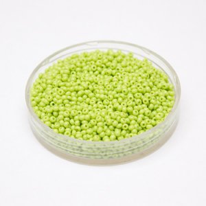 11 0 Green - Lime Opaque Czech Seed Bead