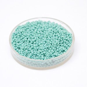 11 0 Czech Seed Bead Aqua Opaque